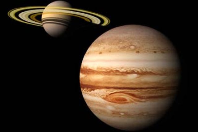 Dvě největší planety naší sluneční soustavy zřejmě sehrály významnou symoblickou roli před více než dvěma tisíci lety | foto:  Imaginationbox