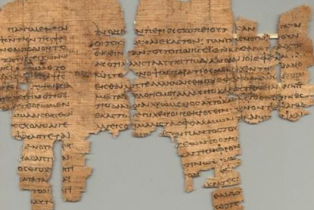 Papyrus s Platonovým textem | foto: Frederik Velinský,  Český rozhlas