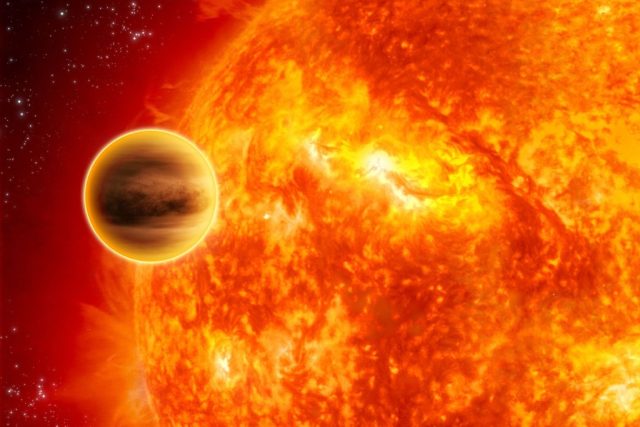 Umělecká představa exoplanety | foto: Christophe Carreau/ESA