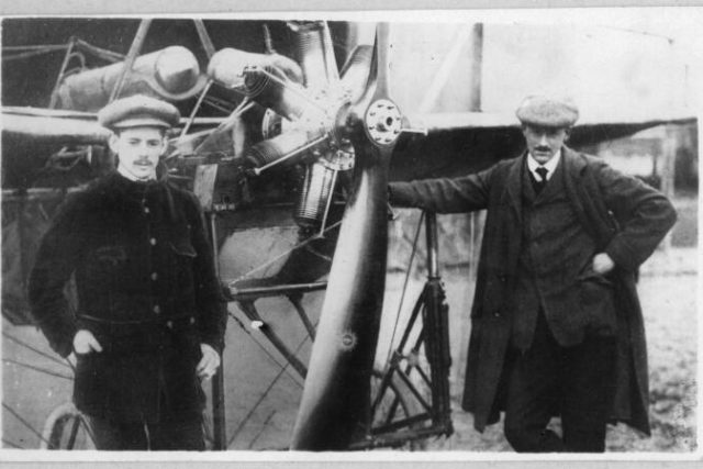 Aviatici Evžen Čihák a Jan Kašpar  (vpravo) | foto: Východočeské muzeum Pardubice,  Český rozhlas