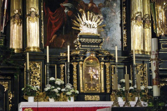 Detail hlavního oltáře v kostele Matky Boží před Týnem | foto: Adriana Krobová
