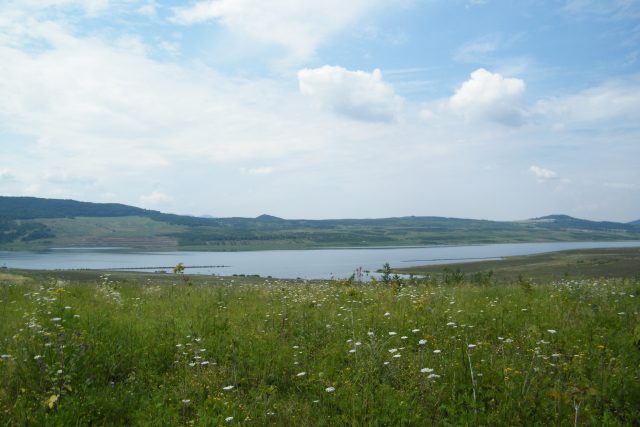 Jezero Milada u Chabařovic | foto: Gabriela Hauptvogelová,  Český rozhlas