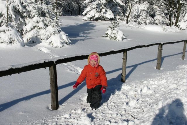 Krušné hory; sních na horách přinesl radost hlavně dětem | foto: Zuzana Zejdová,  Český rozhlas