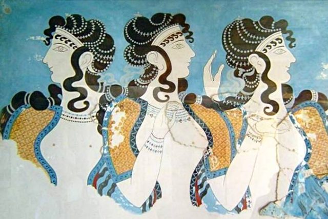 Freska z paláce Knossos | foto: licence Creative Commons Attribution 3.0 Unported,  Juan Manuel Caicedo Carvajal