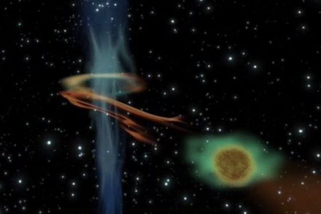 Černá díra vysála atmosféru velké planety | foto:  ESA