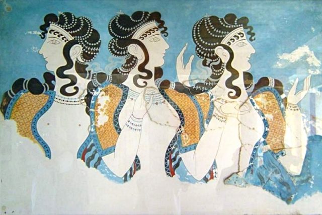 Freska v Knóssu,  správním a politickém centru minojské civilizace | foto: licence Creative Commons Attribution-ShareAlike 2.0,  Juan Manuel Caicedo Carvajal