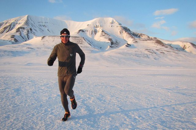 Petr Vabroušek při tréninku na North Pole Marathon | foto:  Facebook Petra Vabroušky