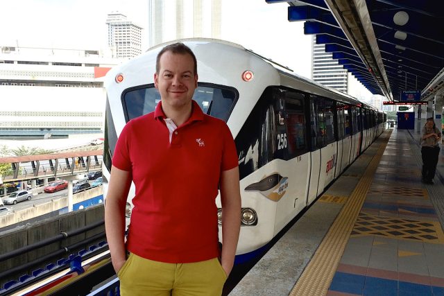 Michal Žák na nádraží v Kuala Lumpur | foto: Michal Žák