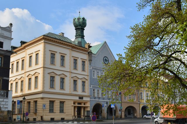 Litoměřice - dominantou náměstí je věž Kalich | foto: Dagmar Cestrová,  Český rozhlas