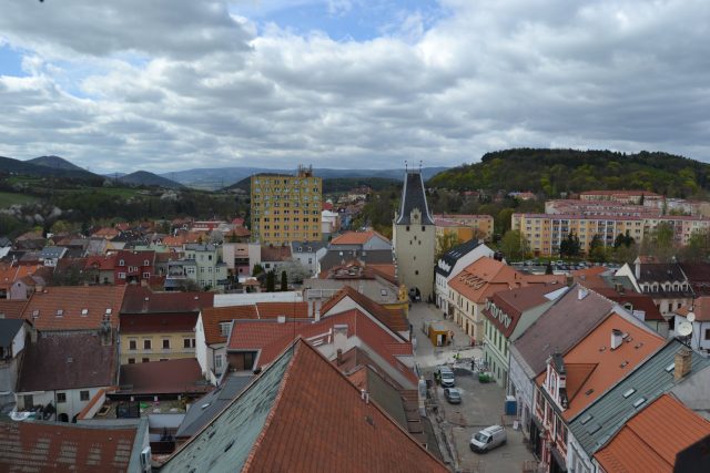 Kadaň. Pohled z věže na město. | foto: Lenka Šobová,  Český rozhlas