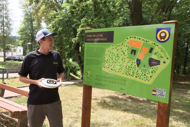 Discgolfové hřiště v Teplicích  | foto: Gabriela Hauptvogelová,  Český rozhlas