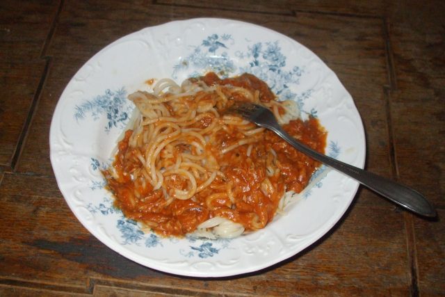 Špagety s tuňákem po boloňsku | foto: Stanislava Brádlová,  Český rozhlas