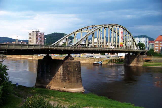 Děčín,  Tyršův most | foto:  ŠJů,  Creative Commons Attribution-Share Alike 3.0 Unported