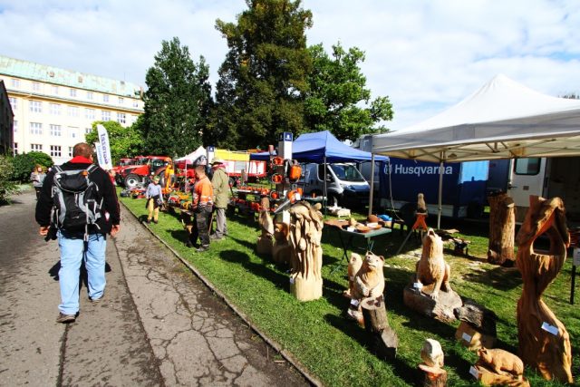 Výstava před Střední zemědělskou školou v Děčíně. Ilustrační foto. | foto: Renáta Filipi,  Český rozhlas
