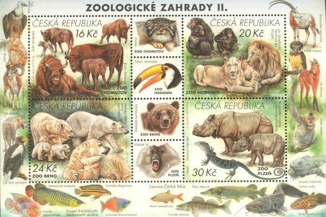 První zoologické zahrady mají svou poštovní známku | foto: Podkrušnohorský ZOOPARK Chomutov
