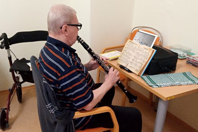 Muzikant Petr Dvořák hrál v dechovce a taky v cirkusové kapele | foto: Jana Vitásková,  Český rozhlas