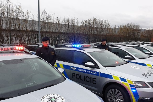 Ústečtí krajští policisté dostali 42 nových služebních vozů  | foto: Jan Bachorík,  Český rozhlas