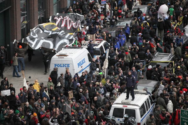 Occupy Wall Street v roce 2011 | foto: Fotobanka Profimedia