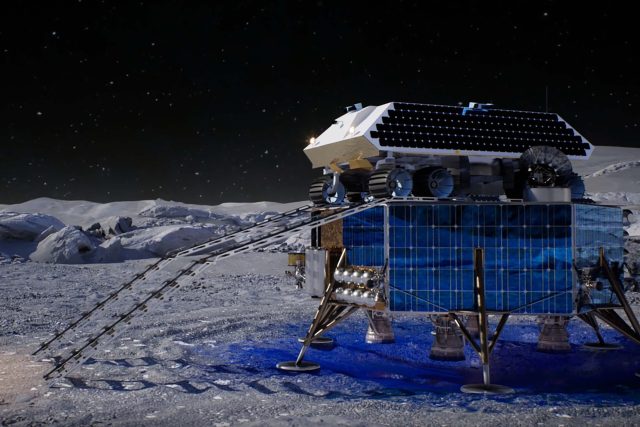 Těžební systém na Měsíci podle Masten Space Systems | foto: Profimedia