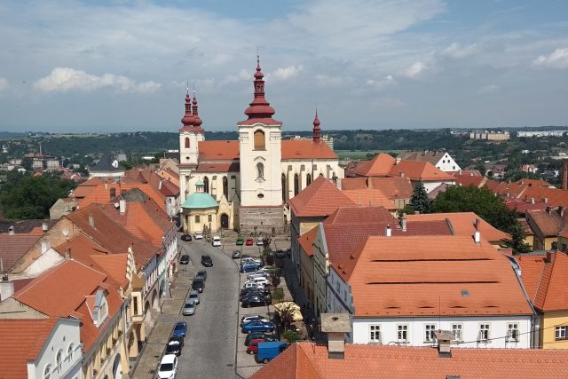 Pohled na Žatec z radniční věže | foto: Jana Vitásková,  Český rozhlas