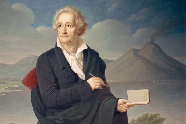 Heinrich Christoph Kolbe: Goethe jako básník a umělec před Vesuvem | foto: Profimedia