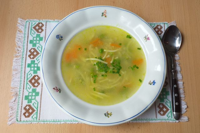 Zeleninová polévka s nudlemi | foto: Stanislava Brádlová,  Český rozhlas
