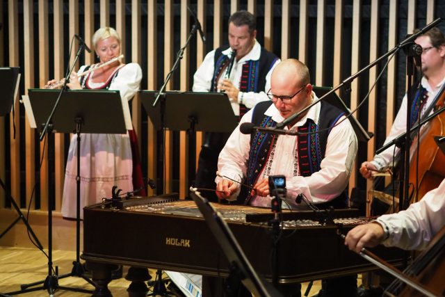 Cimbalista Brněnského rozhlasového orchestru lidových nástrojů Jan Telecký | foto: Ludmila Opltová,  Český rozhlas