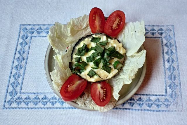 Portobello se sýrem | foto: Stanislava Brádlová,  Český rozhlas