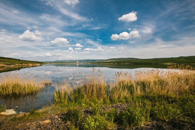 Jezero Milada u Chabařovic | foto: Jana Volková