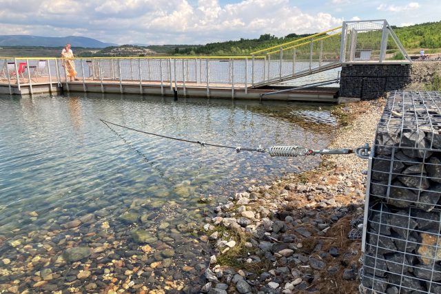 Úbytek vody v jezeře Most | foto: Jan Beneš,  Český rozhlas