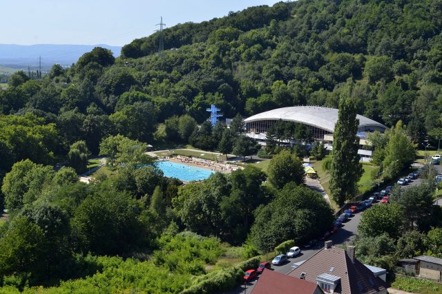 Krytý plavecký bazén na Klíši v roce 2013 | foto: Jiří Preclík,  Muzeum města Ústí nad Labem