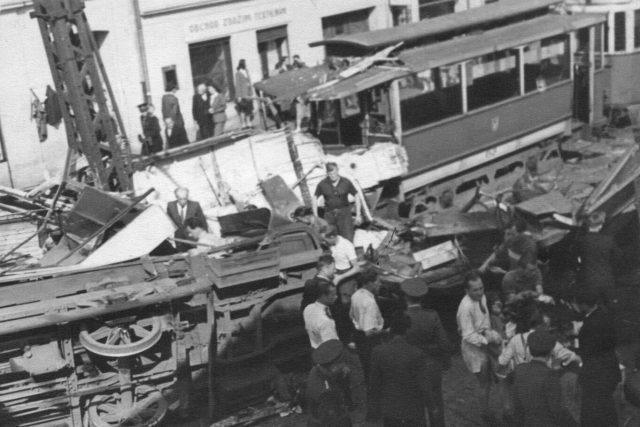 Největší tramvajové neštěstí v československých dějinách se odehrálo na Bukově | foto: Muzeum města Ústí nad Labem