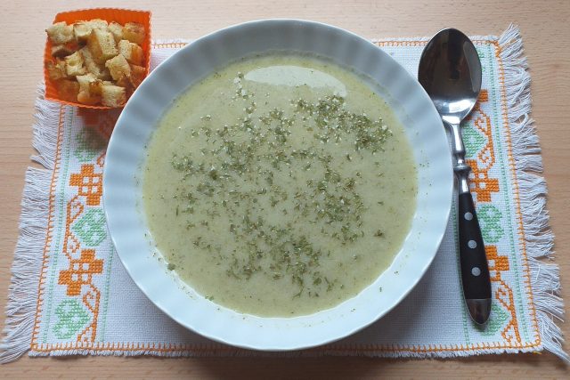 Brokolicová polévka se smetanou a krutony | foto: Stanislava Brádlová,  Český rozhlas