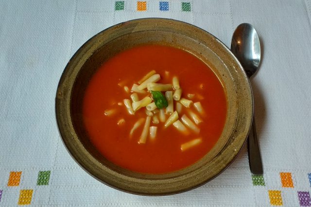Rajská polévka s fazolkami | foto: Stanislava Brádlová,  Český rozhlas