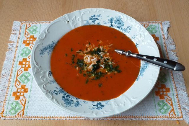 Rajská polévka s rýží | foto: Stanislava Brádlová,  Český rozhlas