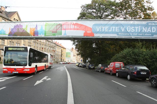 Masarykova ulice u Městských sadů v Ústí nad Labem | foto: Iveta Lhotská,  MAFRA / Profimedia