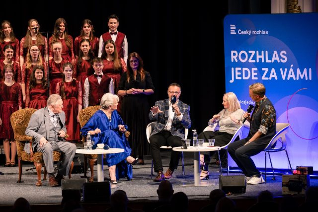 Hosté show Rozhlas jede za vámi v Chomutově | foto: Jiří Šeda