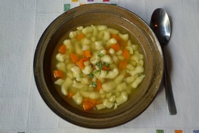 Zeleninová polévka s nočky | foto: Stanislava Brádlová,  Český rozhlas