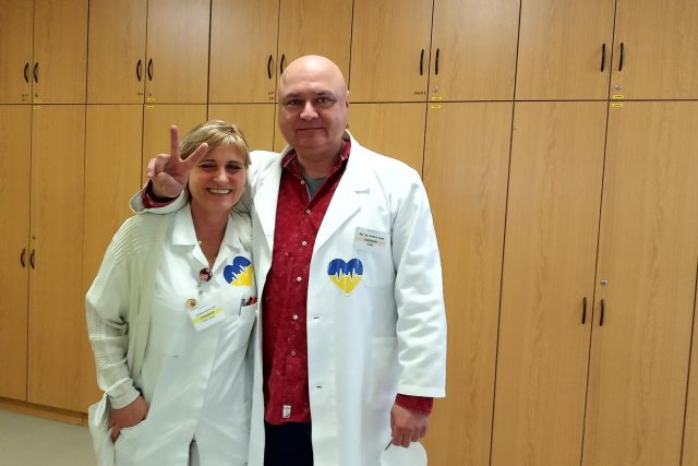 Nemocnice Žatec podporuje Ukrajinu | foto: Jana Vitásková,  Český rozhlas