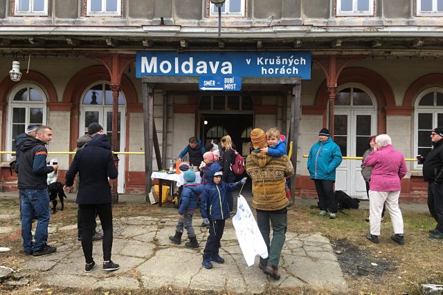 Moldava v Krušných horách,  vlakové nádraží | foto: Gabriela Hauptvogelová,  Český rozhlas