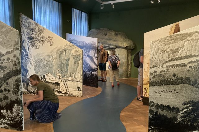 V ústeckém muzeu začala nová výstava o starých lomech v Labských pískovcích s názvem My lomy | foto: Gabriela Hauptvogelová,  Český rozhlas
