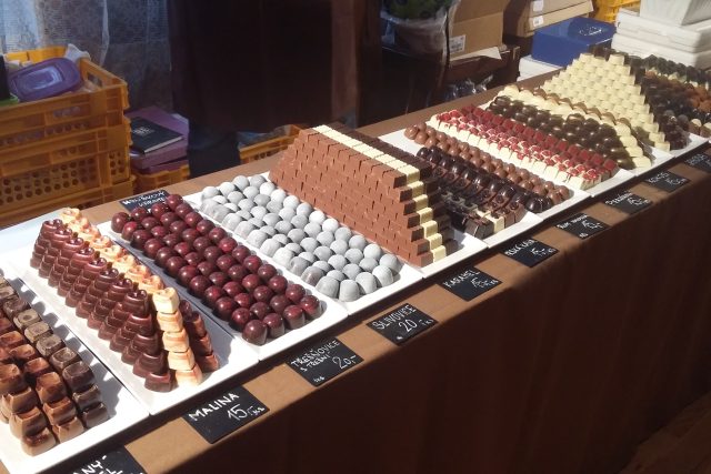 Čokoládové cukrovinky. | foto: Renáta Filipi,  Český rozhlas