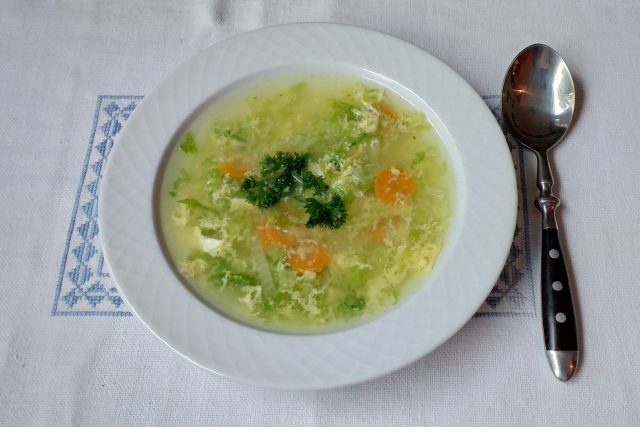Polévka z mrkve a pekingského zelí | foto: Stanislava Brádlová,  Český rozhlas