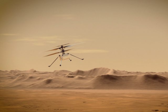 Ingenuity na Marsu | foto: Reuters