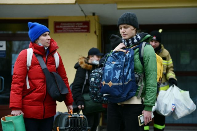 Uprchlíci na polsko-ukrajinské hranici | foto: René Volfík,  Český rozhlas