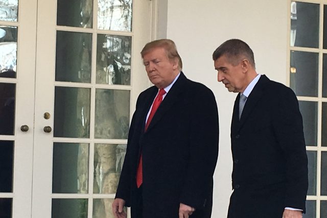 Donald Trump a Andrej Babiš v Bílém domě. | foto: Martin Balucha,  Český rozhlas,  Český rozhlas