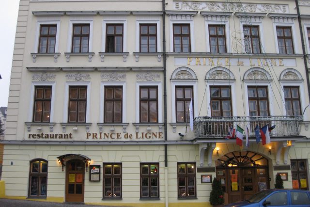 Oslava se konala v teplickém hotelu Prince de Ligne,  který patří exposlanci za ČSSD Petru Bendovi | foto: HaSt,  Wikimedia Commons,  CC BY-SA 4.0