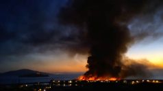 Požár mola Pier 45 v San Franciscu